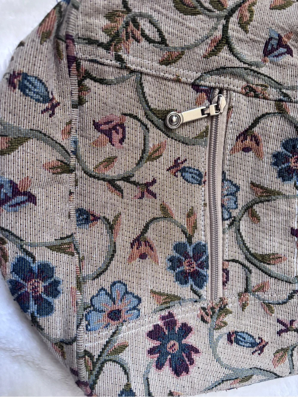 Vintage Vera Bradley Floral Tapestry Hobo Shoulder Bag Cottagecore Boho VTG